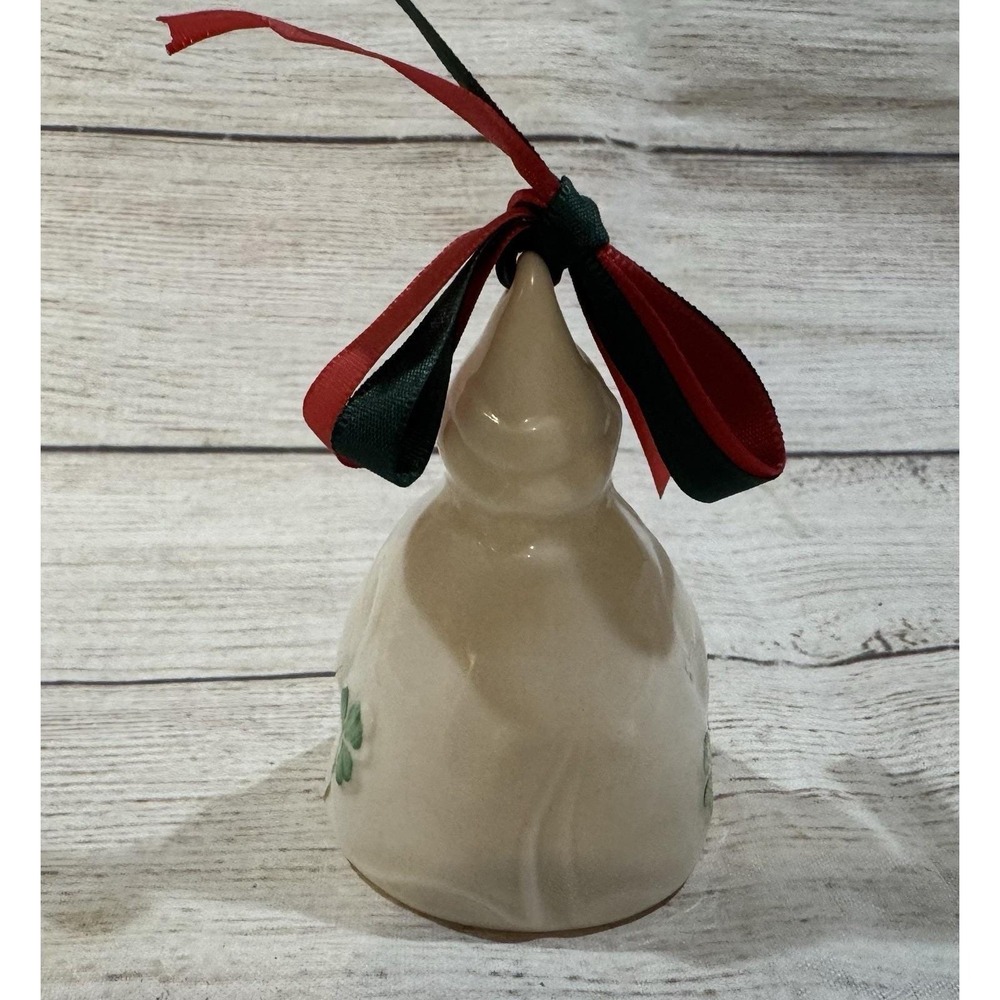 Vintage Belleek Irish Porcelain Leprechaun Ornament Bell Third Edition GTubG - Picture 2 of 7